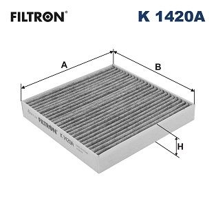 Filtron Invandigt Filter K 1420A Kia K1420a Storlek 2