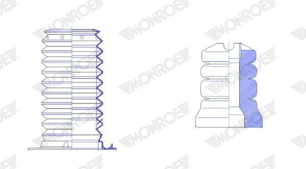 Dust cover, shock absorber PK477 Monroe