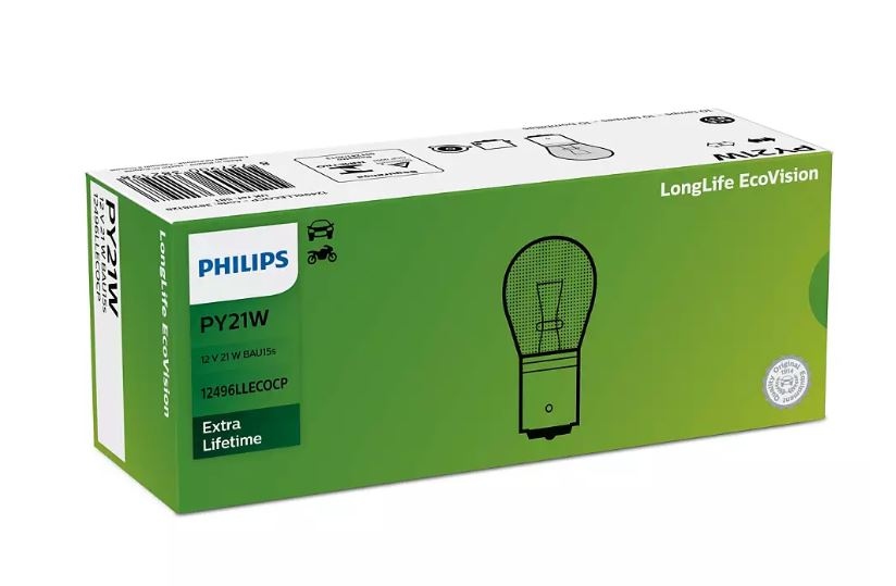 PHILIPS Light Bulbs Ball-shaped lamp 12496LLECOCP Bulb, indicator VW,AUDI,MERCEDES-BENZ,Golf IV Schrägheck (1J1),Golf V Schrägheck (1K1),POLO (9N_)