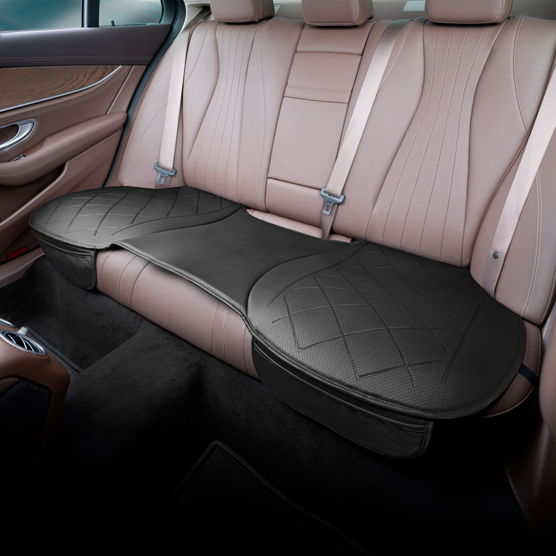 Universal Seat Cushion 'Rear' Black Leather - 1 piece