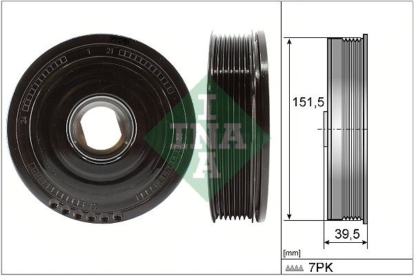 INA Crankshaft Pulley OPEL,RENAULT,NISSAN 544 0177 10 123032762R,8200361247,8200767762 Belt Pulley, crankshaft 6000616595,6260300103,A6260300103