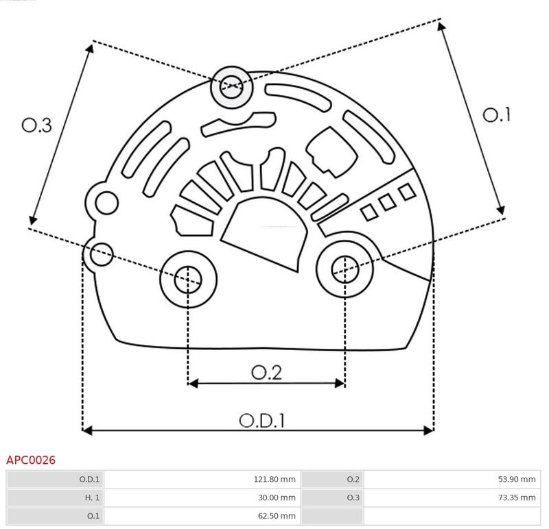 Protective cover, alternator/dynamo