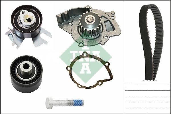 INA Water Pump + Timing Belt Kit FORD,FIAT,PEUGEOT 530 0449 30 0816G3,0829A3,0829A4 083050,083051,083072,083074,1201E8,1609402180,1609525480,71771583