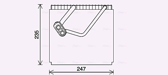 Evaporator, air conditioning