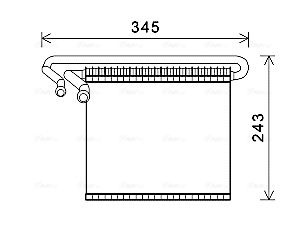 Evaporator, air conditioning