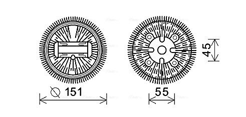 Clutch, radiator fan