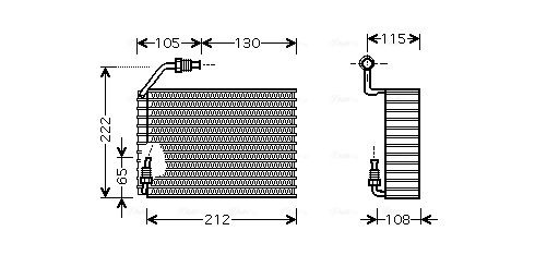 Evaporator, air conditioning