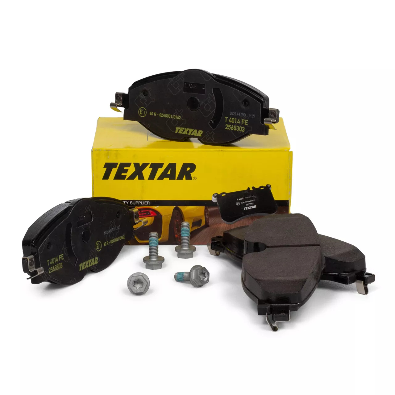 TEXTAR Brake pad set VW,AUDI,FORD 2568303 2K5698151,2K5698151A,2K5698151B 2K5698151E,2Q0698151F,2Q0698151K,2Q0698151S,5Q0698151AM,5Q0698151D,5QD698151