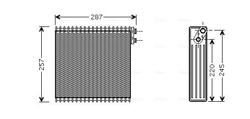 Evaporator, air conditioning