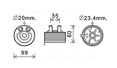 Oil Cooler, engine oil