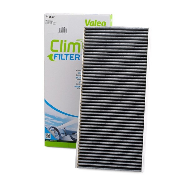 VALEO Pollen filter Activated Carbon Filter 715507 Filter, interior air,Cabin filter MERCEDES-BENZ,A-Klasse (W169),B-Klasse (W245)