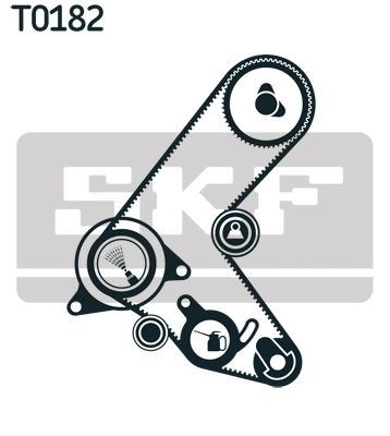 SKF Timing belt kit OPEL,CHEVROLET,VAUXHALL VKMA 05609 55597414,55597415,97249945 97376296,98014186,14520PLZD00,14530PLZD00,90014PLZD20,90014PLZD40