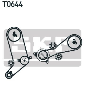 SKF Water Pump + Timing Belt Kit VW VKMC 01258-1 046109119,046109119E,074109119A  074109119B,074109119E,074109119R,074109243E,074109243M,074121004