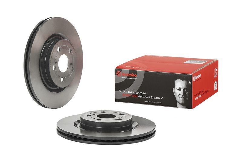 BREMBO Brake disc PRIME LINE - UV Coated internally vented 09.E531.11 Brake rotor,Brake discs TOYOTA,YARIS (_P21_, _PA1_, _PH1_)