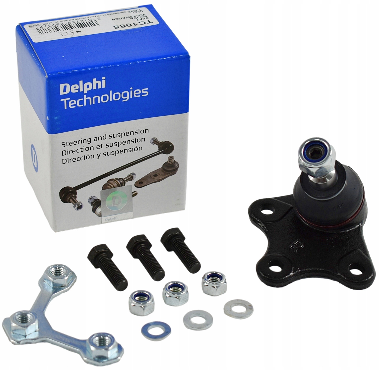 DELPHI Ball joint VW,SKODA,SEAT TC1085 8Z0407366A,6Q0407366A,6Q0407366M 6Q0407366A,6Q0407366B,6Q0407366M,5Z0407366B,6Q0407366A,6Q0407366B,6Q0407366M