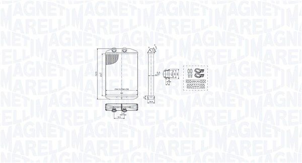 Magneti Marelli Varmare Radiator Innervarme Renault Br519 Storlek 2