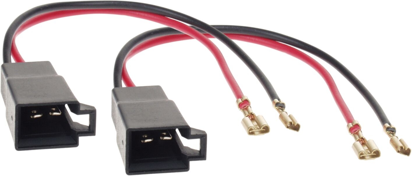 Speaker Adapter Cable (2x) Various models Opel-Renault-Seat-VW-Citroën-Nissan-Mercedes-Dacia-Skoda-Sea