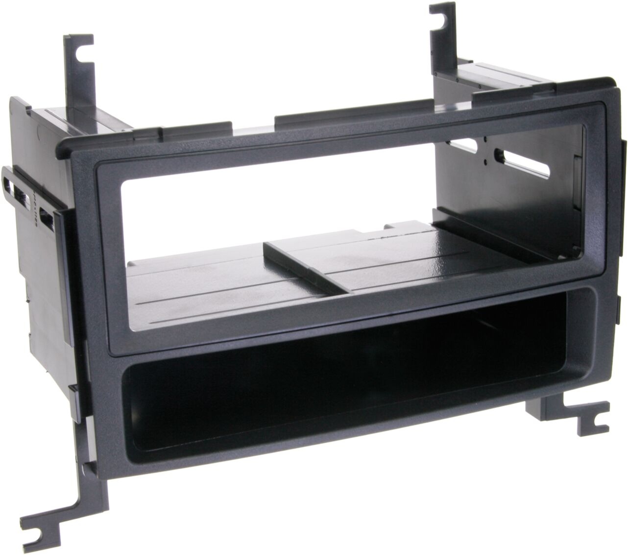 1-DIN Panel with storage tray. Hyundai Santa Fé 2007-2012 Color: Black