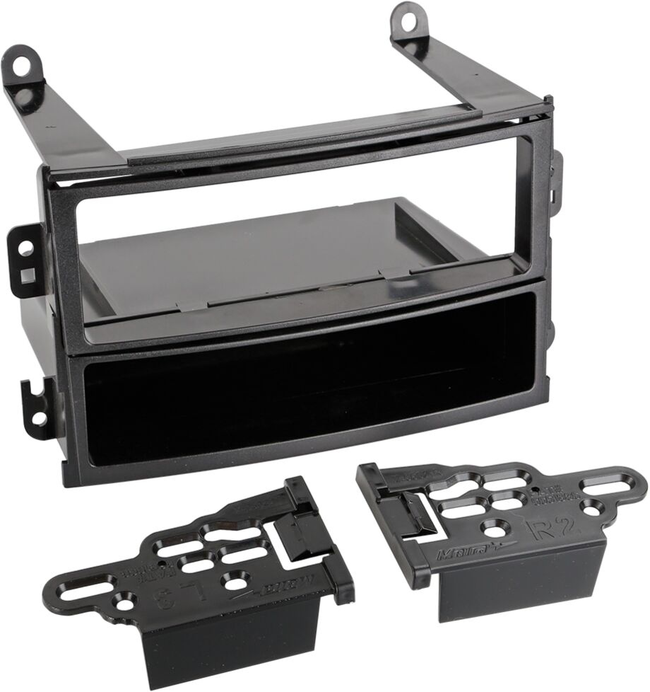 1-DIN Panel with storage tray. Nissan 350Z 2002-2005 Color: Black