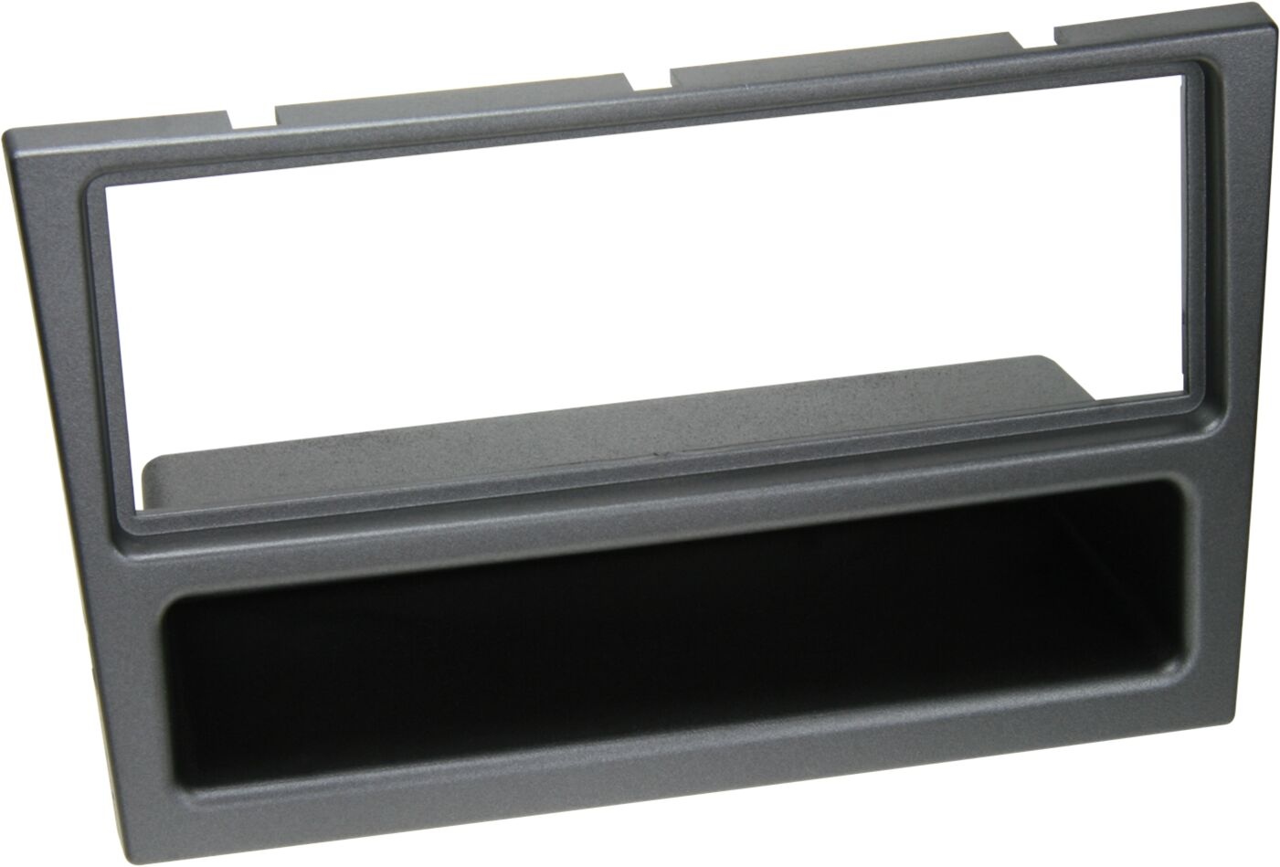 1-DIN Panel with storage tray. Opel - Renault Color: Charcoal Metallic