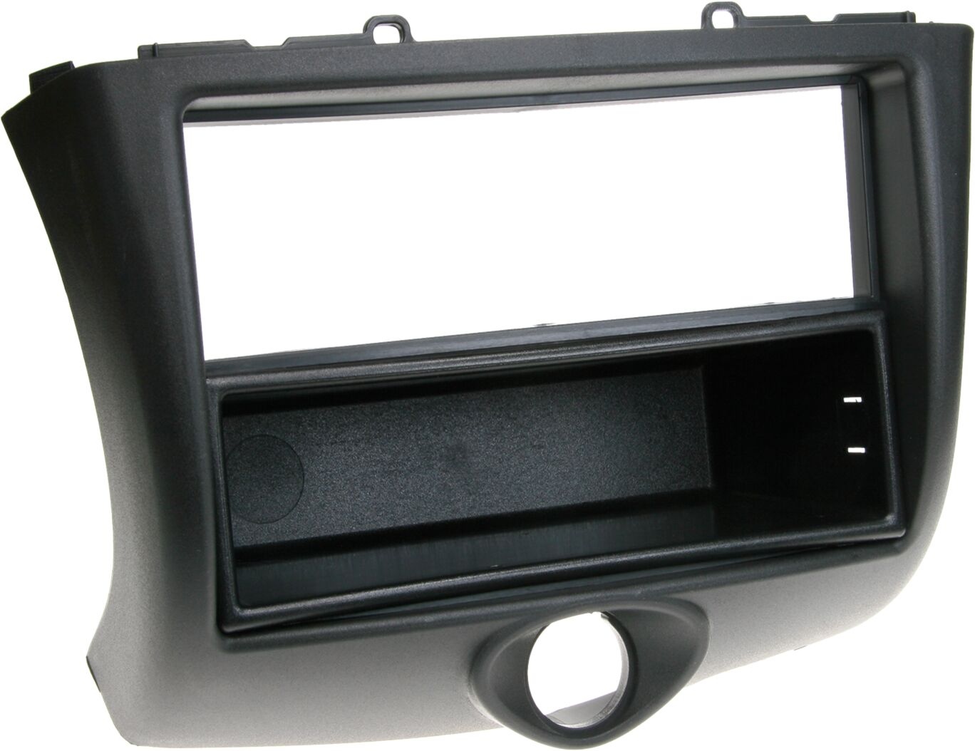 2-DIN Panel Toyota Yaris with storage compartment 2003-2005 - Color: Black