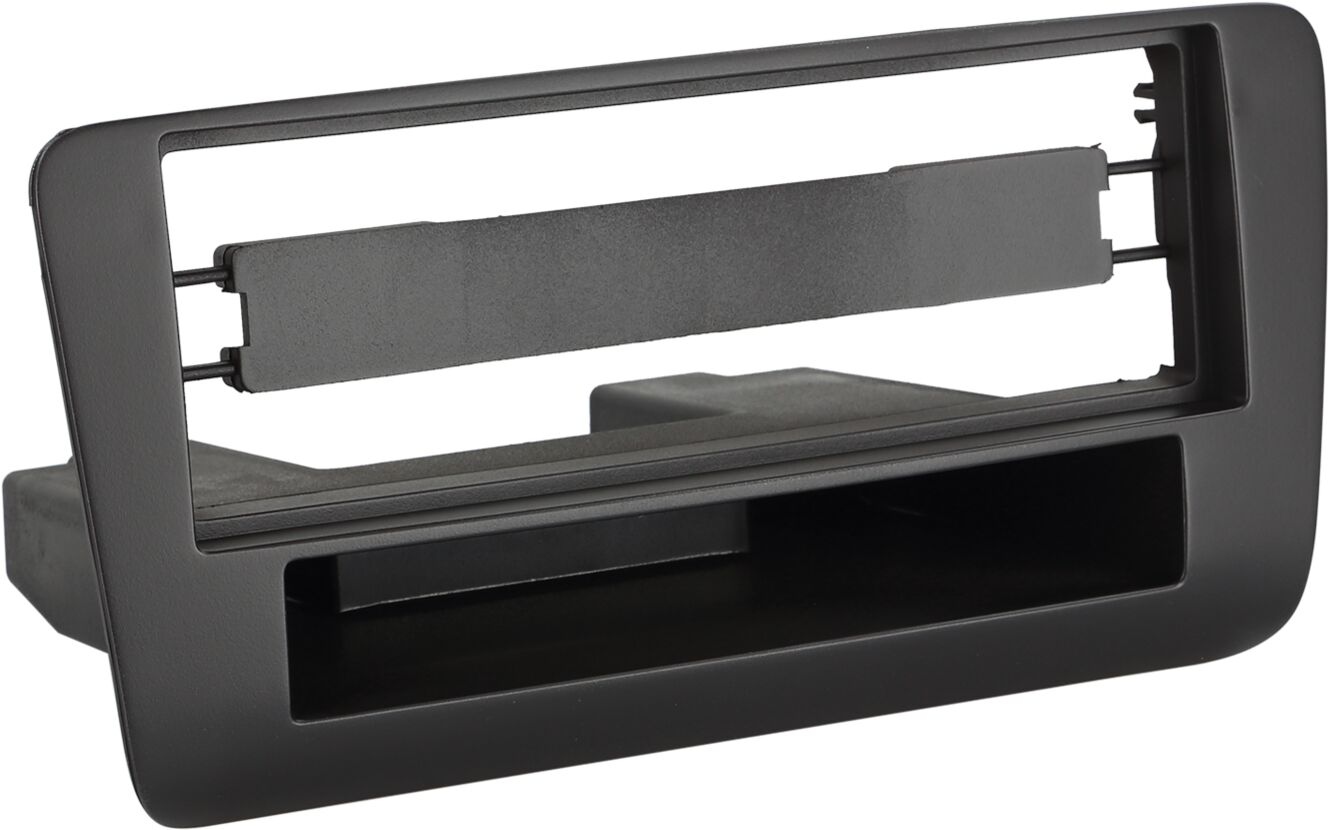 1-DIN Panel with storage tray. Audi 2010-2018 Color: Black