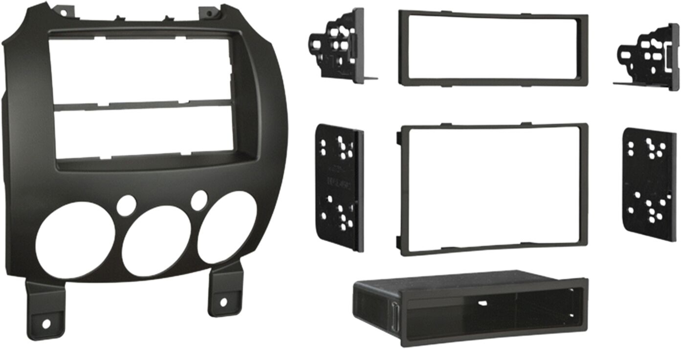 2-DIN Panel Mazda 2 - 2008-2015 Color: Black