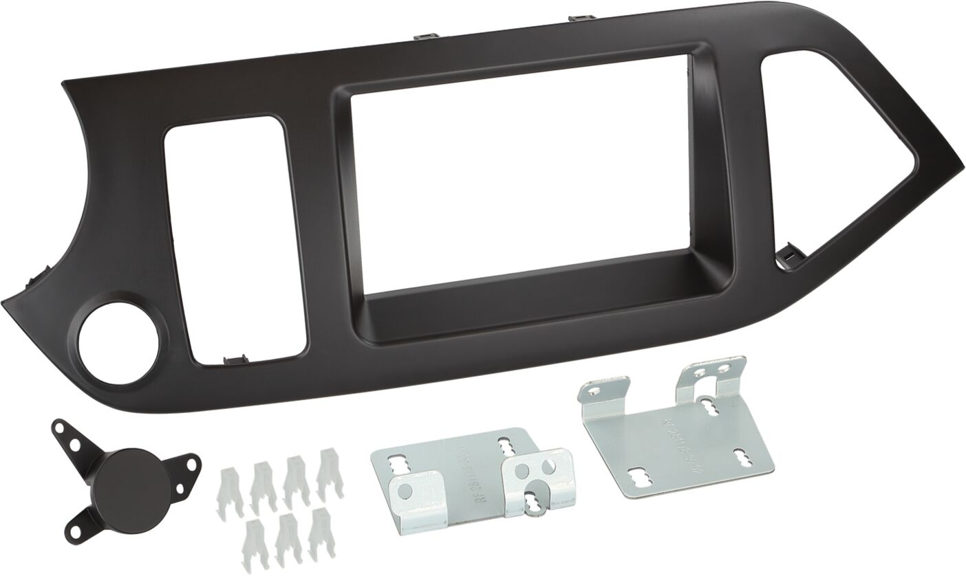 2-DIN Panel Kia Picanto 2011-2018 Color: Black