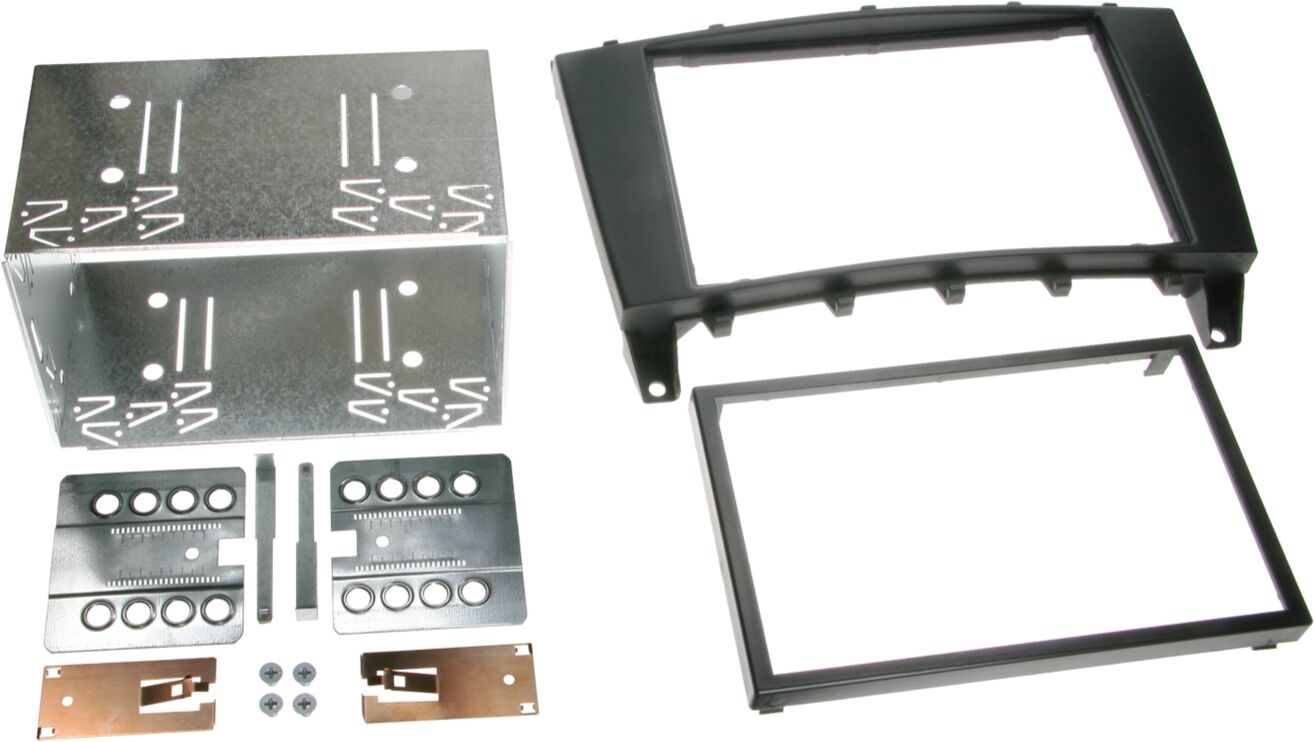 2-DIN Panel Mercedes Benz C-Class (W203) / CLK W209 Color: Black