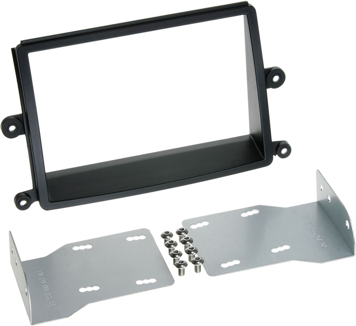 2-DIN Panel Mitsubishi L 200 2006-2015 Color: Black