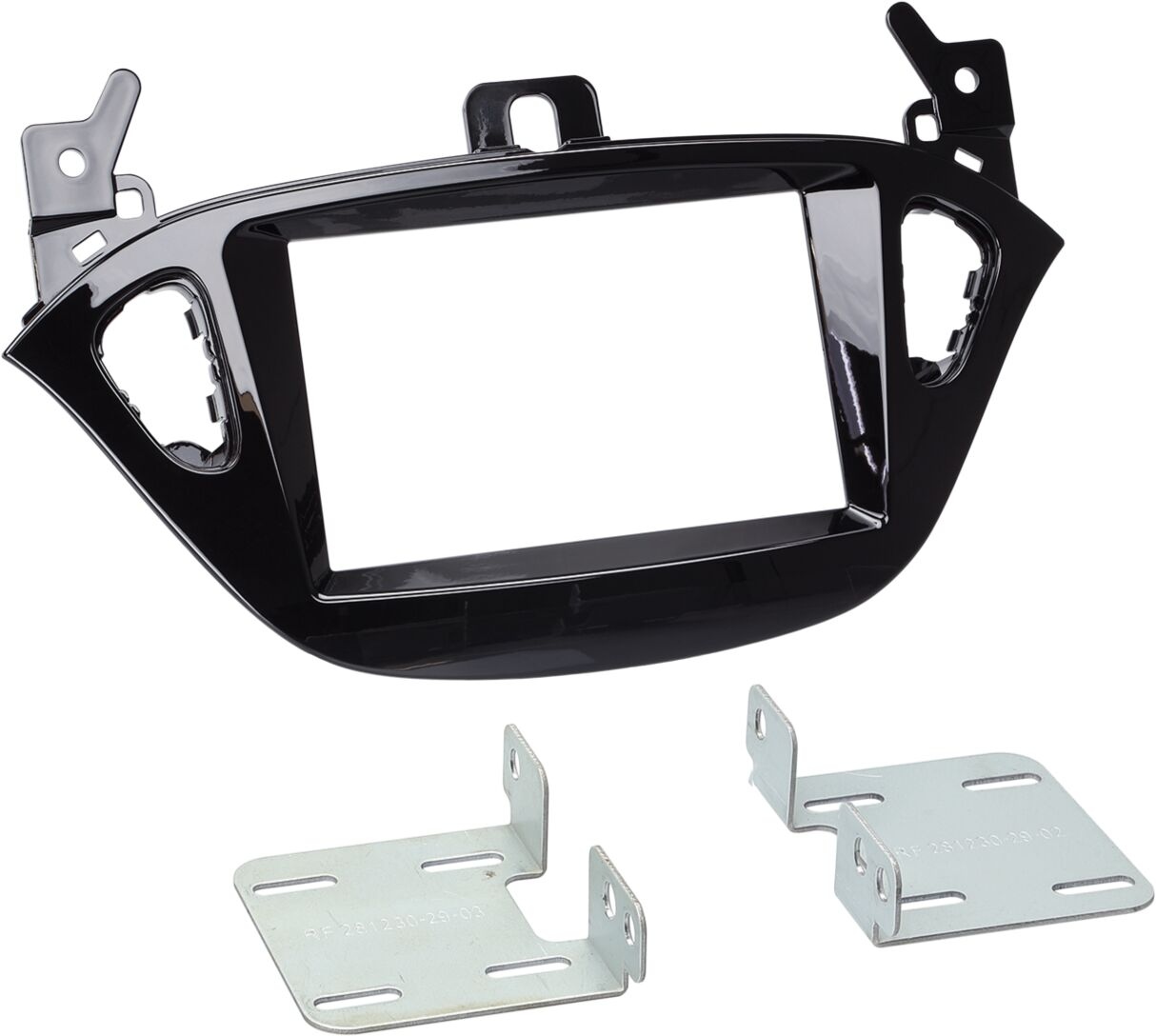 2-DIN Panel Opel Adam / Corsa E Color: Piano Black