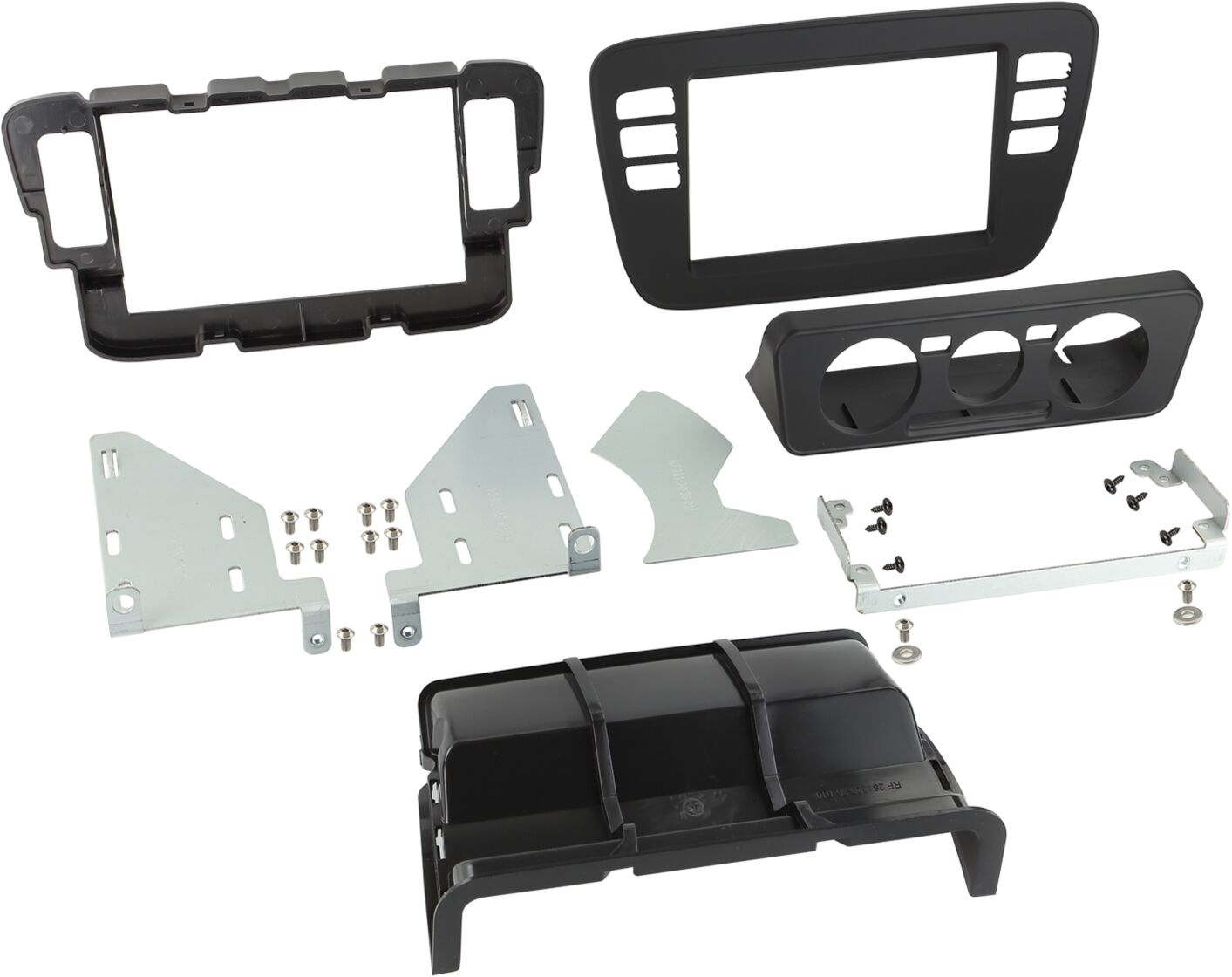 2-DIN Panel Volkswagen up! / Seat / Skoda Citigo 2011-2016 Color: Black