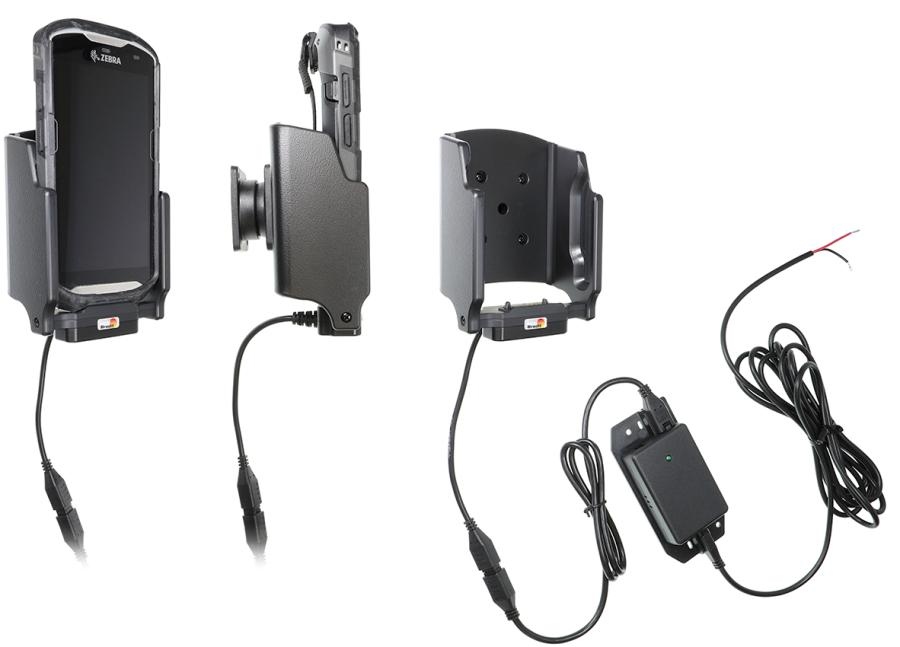 Active holder with fixed power supply for Zebra TC51 / TC56