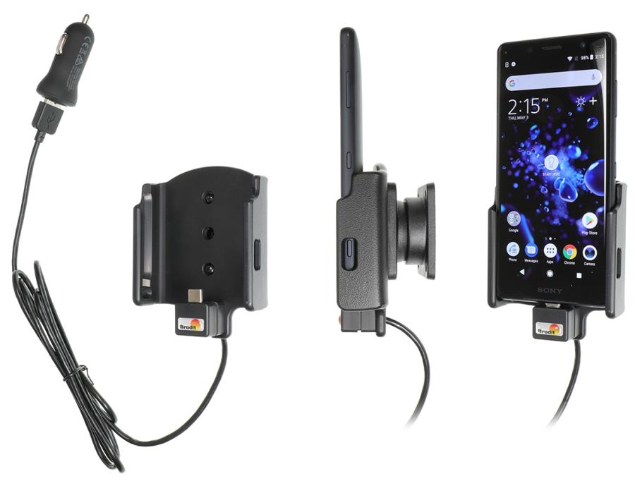 Sony Xperia XZ2 Compact Active holder with 12V USB plug