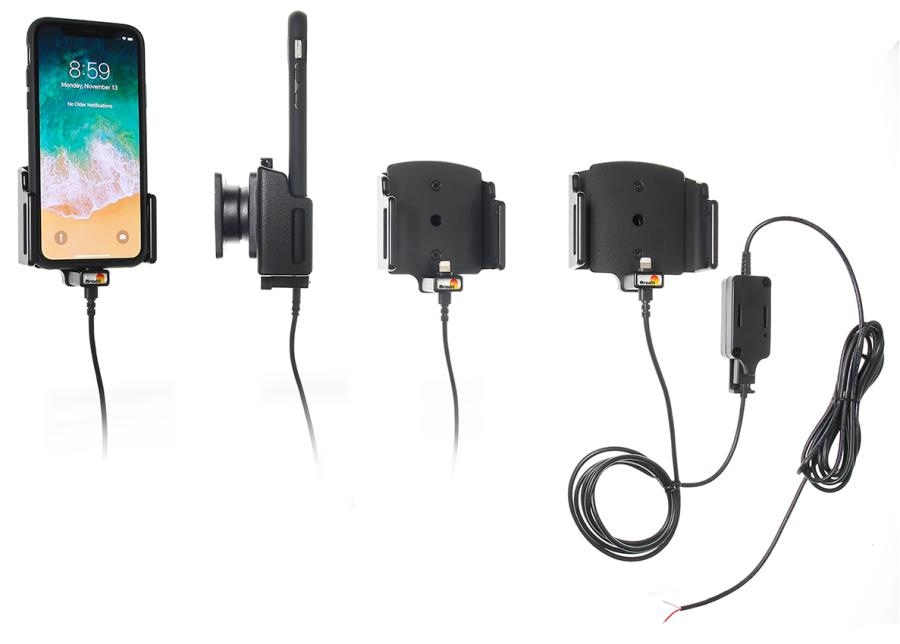 Apple iPhone X / Xs / Active Adjustable Holder with Fixed Power Supply