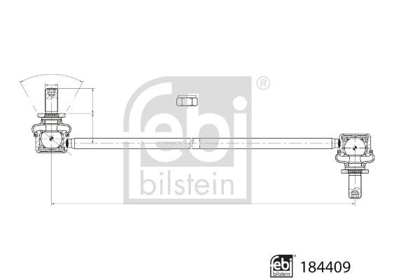 Stabilizer Bar 184409 FEBI