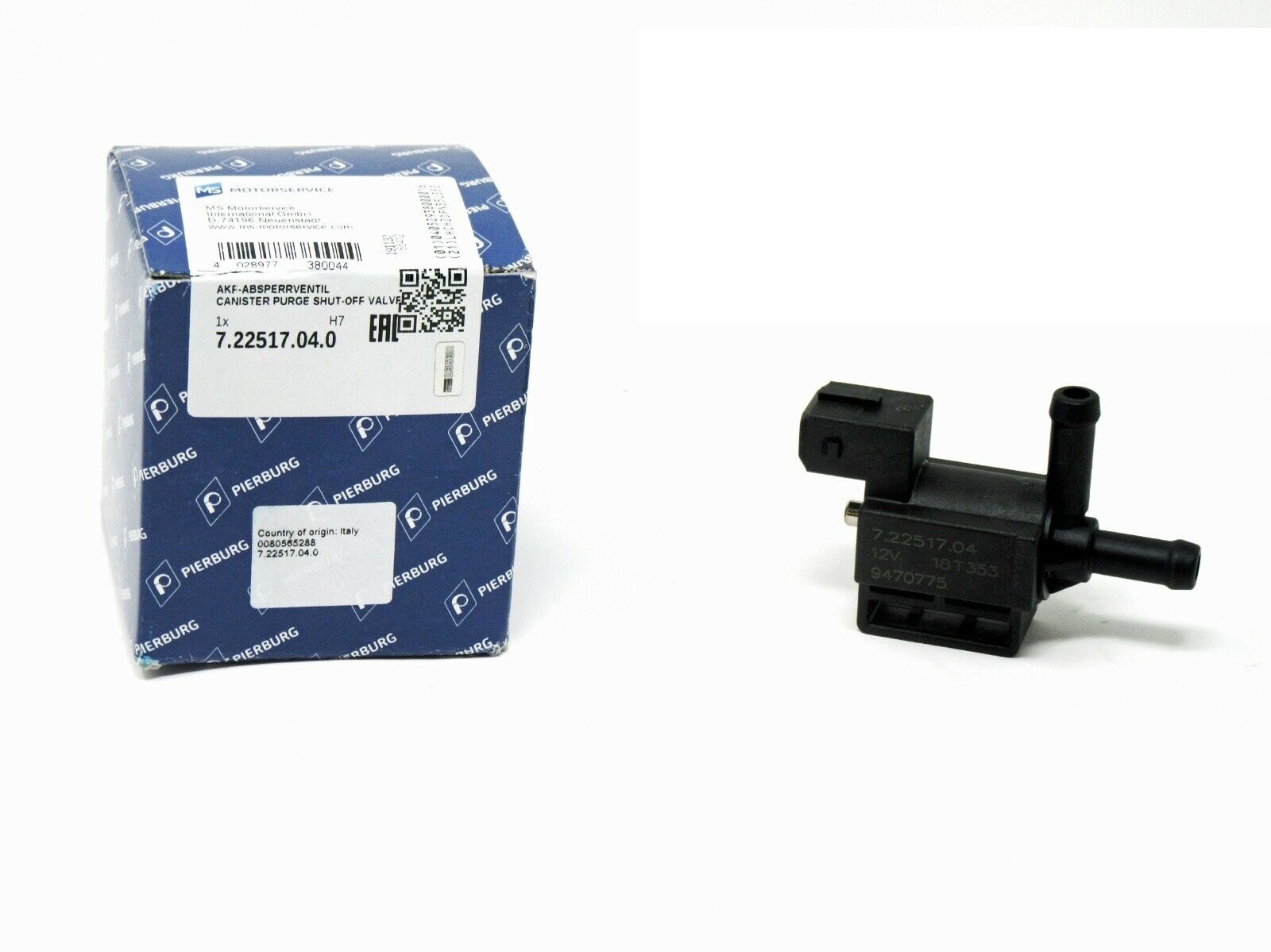 PIERBURG Charcoal Filter Valve 7.22517.04.0 VOLVO,V70 II (285),V40 Kombi (645),S60 I (384),V70 I (875, 876),XC70 Cross Country (295),S80 I (184)