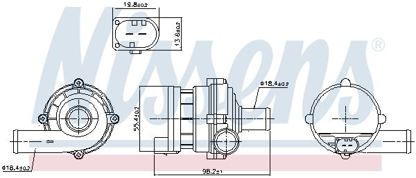 Auxiliary water pump (cooling water circuit)