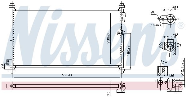 Condenser, air conditioning 940928 Nissens