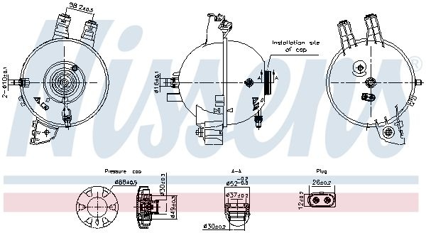 Expansion tank, coolant ** FIRST FIT **