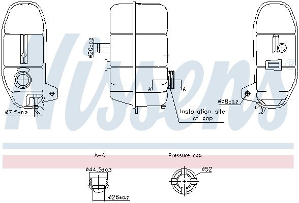 Expansion tank, coolant ** FIRST FIT **