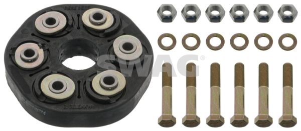 Rep. Set Hardy disc/Rubber shaft coupling