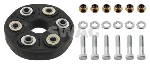 Rep. Set Hardy disc/Rubber shaft coupling