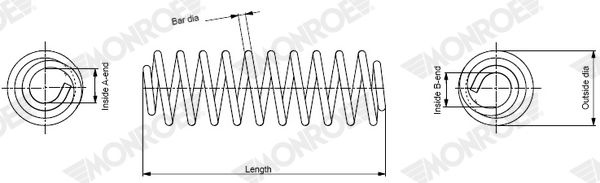 Chassis Spring SP4379 Monroe