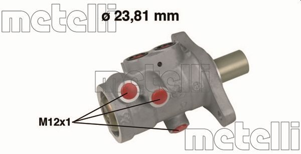 Metelli Huvudbromscylinder Renault 050556 Storlek 2