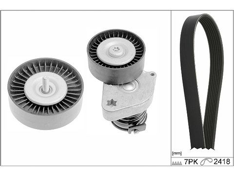 INA V-ribbed belt set Check alternator freewheel clutch & replace if necessary 529 0334 10 Serpentine belt kit,Auxiliary belt kit MERCEDES-BENZ