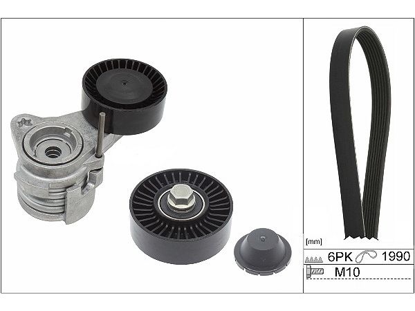 INA V-ribbed belt set Check alternator freewheel clutch & replace if necessary 529 0043 10 Serpentine belt kit,Auxiliary belt kit BMW,3 Touring (E91)