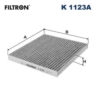 Filtron Invandigt Filter K 1123A Toyota K1123a Storlek 2