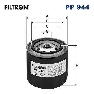 Filtron Branslefilter Toyota Pp944 Storlek 2