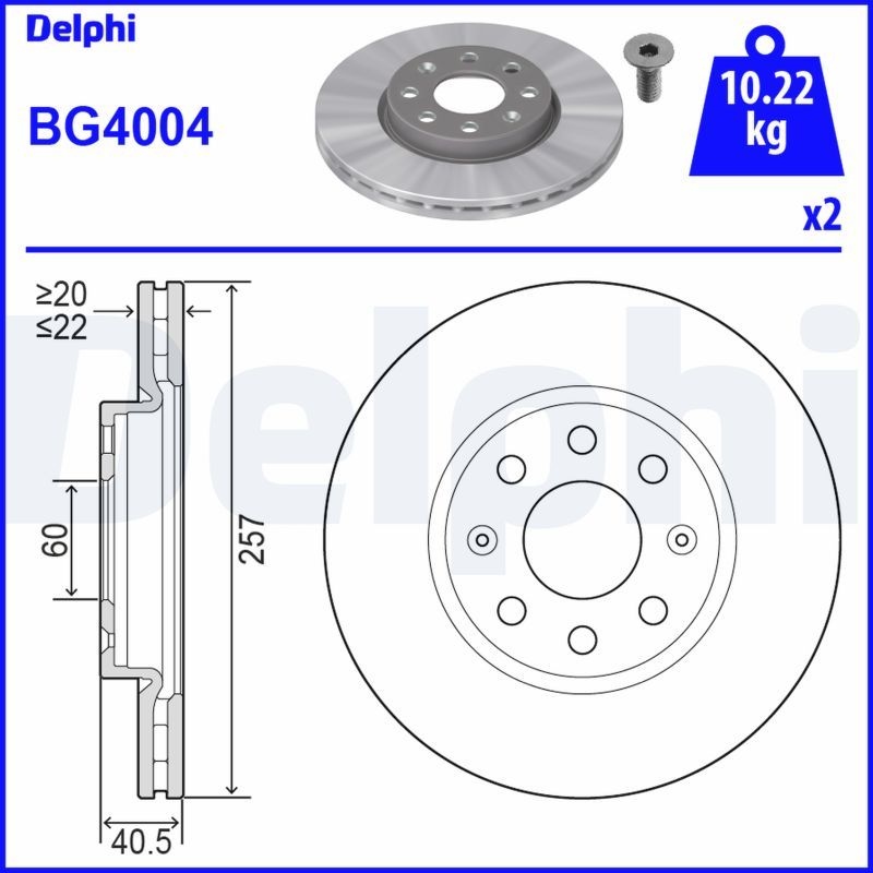 DELPHI Brake disc OPEL,FIAT,VAUXHALL BG4004 55700920,55700921,6001073179 Brake rotor,Brake discs,Brake rotors 13317922,1515074,569024,569065,93169288